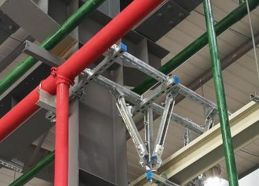 五大连池该抗震支架的整体式支吊架结构协调性好